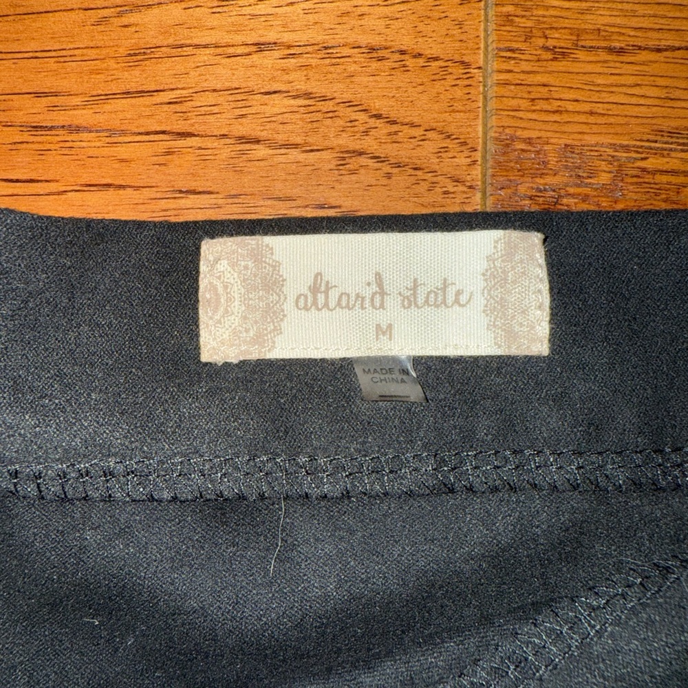 Altar'd State Fringe Black Skirt Size M - Picture 2 of 4